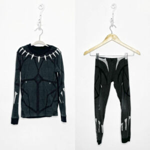 Disney Black Panther Costume PJ PALS long sleeve cotton 2 piece set Boys 8